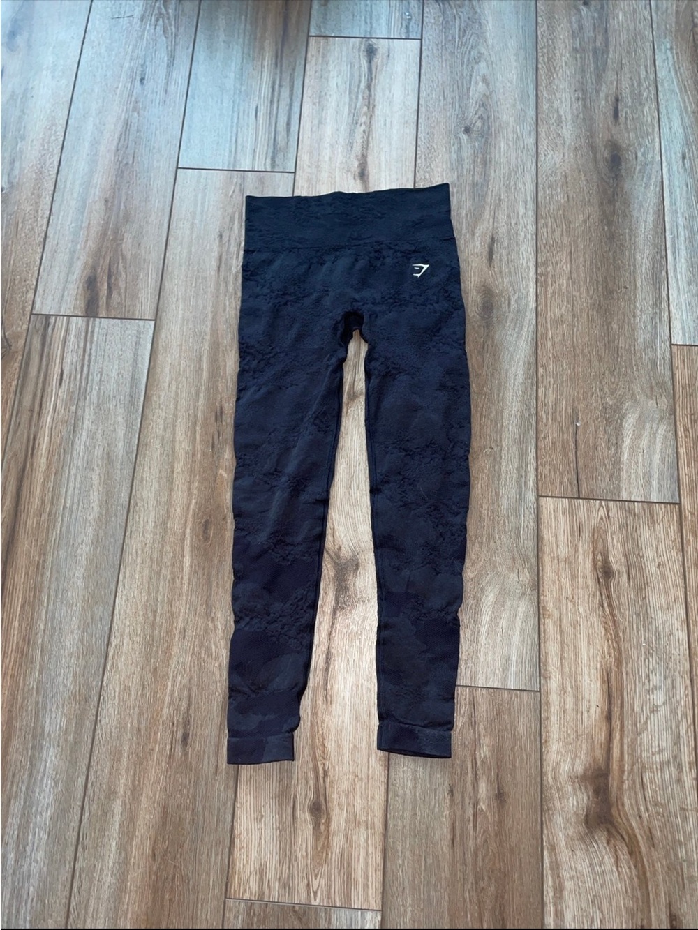 Gymshark Adapt Camo Black Seamless Leggings Small